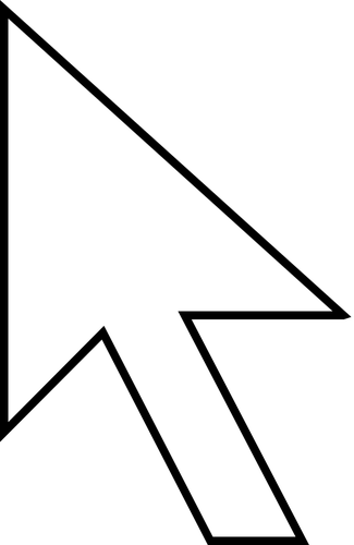 Vector image of arrow as mouse pointer icon | Public domain vectors
