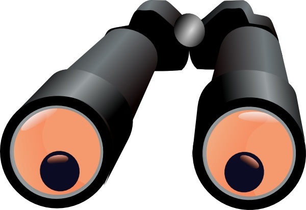 Binoculars Jh clip art Free vector in Open office drawing svg ...