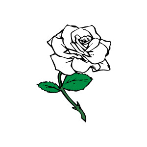 Rose Clip Art Black And White - ClipArt Best