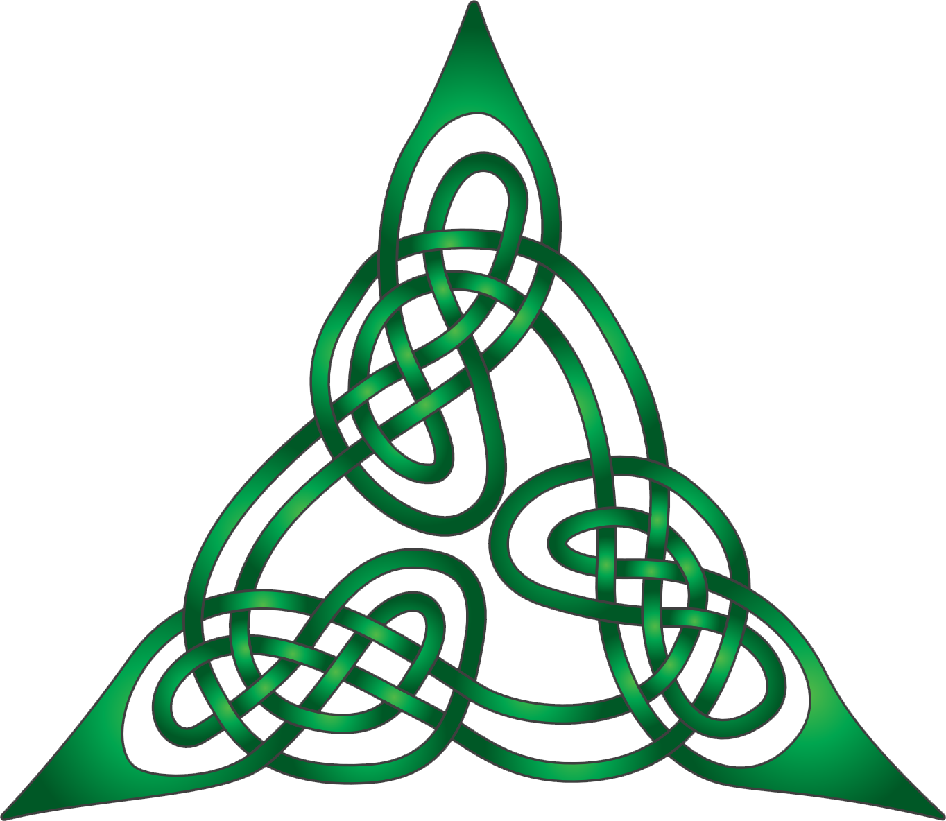 Celtic infinity symbol green clipart