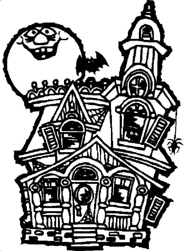 Haunted House Drawing - ClipArt Best