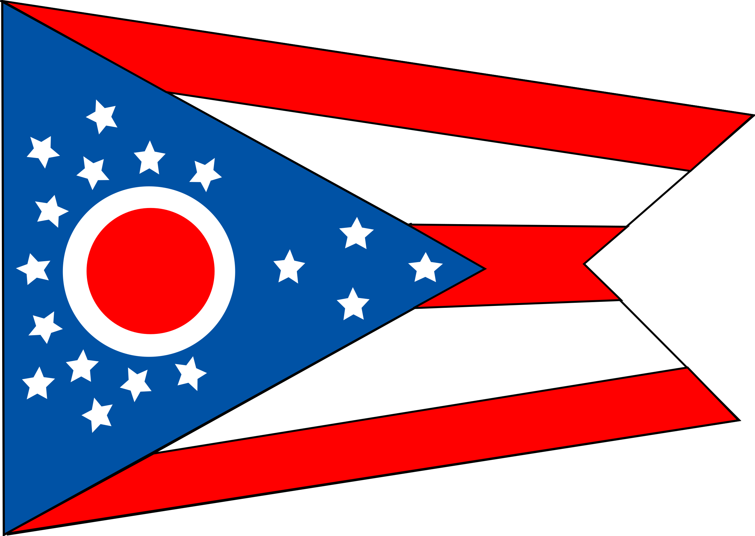 Ohio plane to cleveland clipart