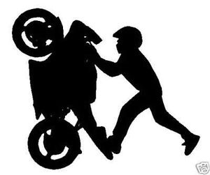 Buy Stunt Rider Motorcycle Vinyl Decal / Sticke in Cheap Price on ...