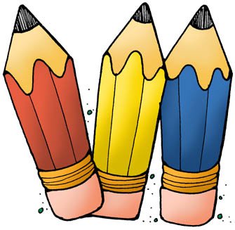 Clipart images of school pencils