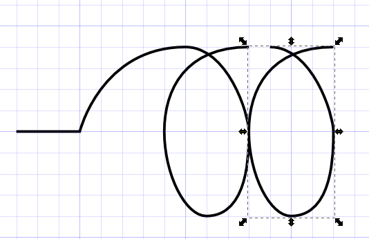 How to draw a spring in Inkscape | dragly