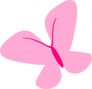 Pink Butterfly clip art - vector clip art online, royalty free ...