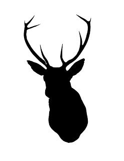 deer head stencil | oh deer | Pinterest