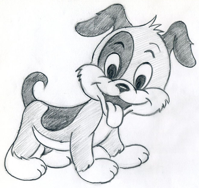 Cute Puppy Drawing Easycercueilscarton