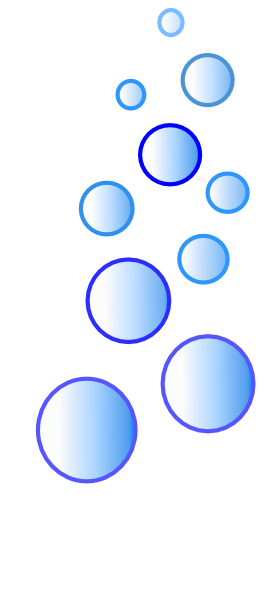 More Blue Bubbles Clip Art - vector clip art online ...