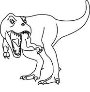 Free Black and White Dinosaurs Outline Clipart - Clip Art Pictures ...