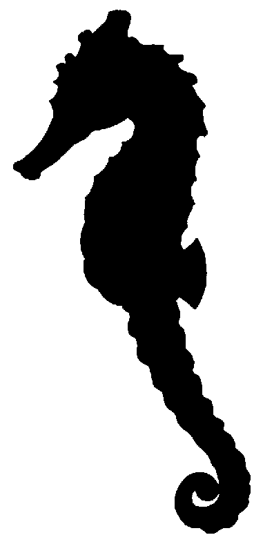 Seahorse Silhouette - Free Clipart Images