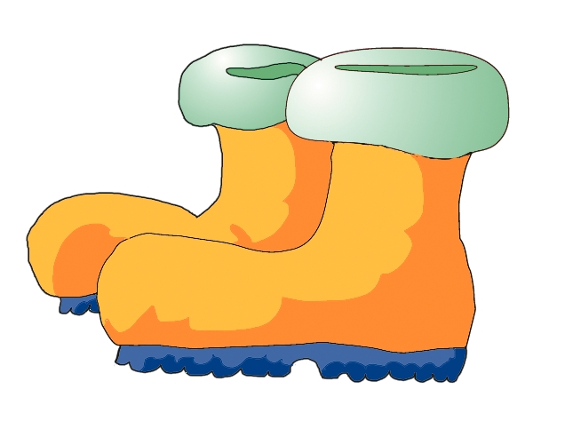 snow boots clipart<