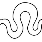 SNAKE: BLACK & WHITE OUTLINE/SHADOW PUPPET TEMPLATE ...
