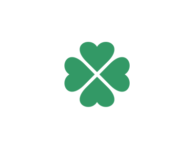 Dribbble - Kisac Village Logo (Hearts Four Leaf Clover) by ...