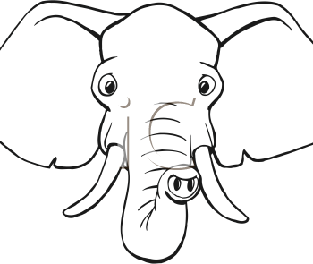 Elephant Face Clip Art - Free Clipart Images