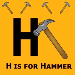 Alphabet Clipart Image - The Letter H With A Hammer On It