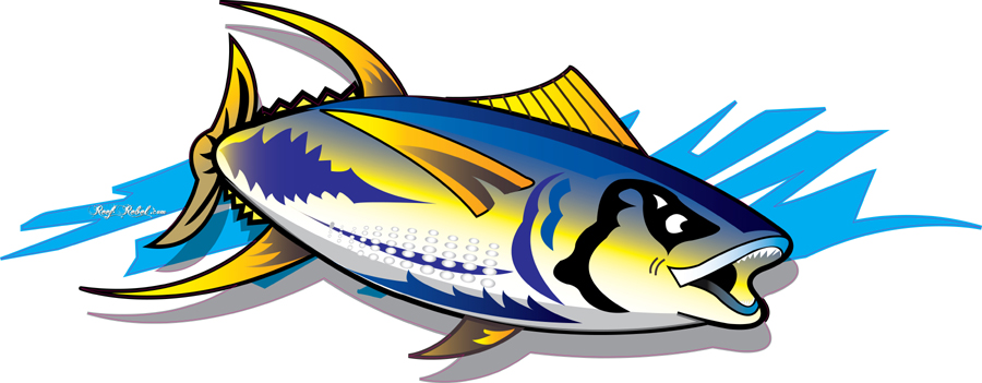 Reef Rebel Big Fish Boat Graphics