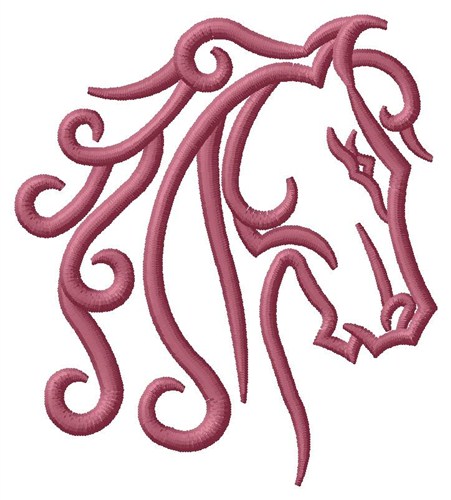 Animals Embroidery Design: Horse Head Outline from Grand Slam Designs