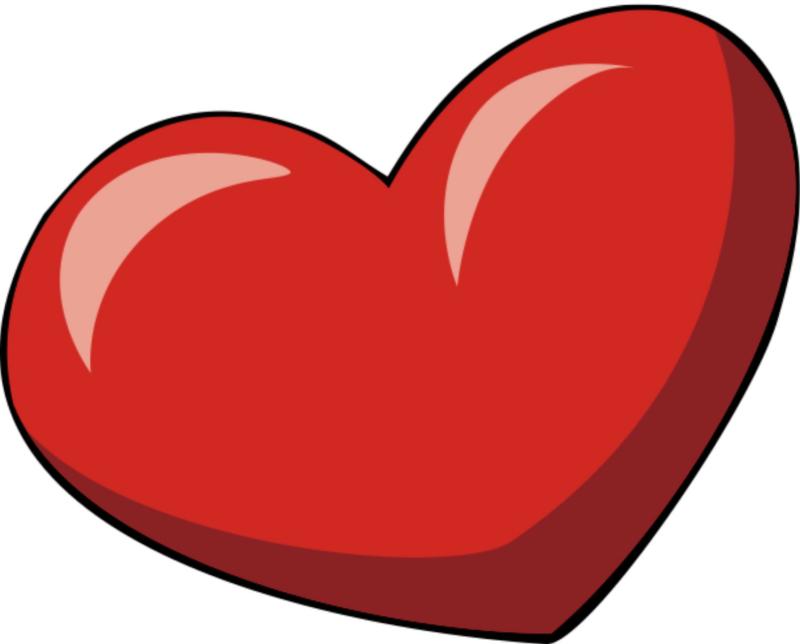 Red Heart Images Clipart Best