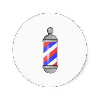 Barber Pole Stickers, Barber Pole Sticker Designs