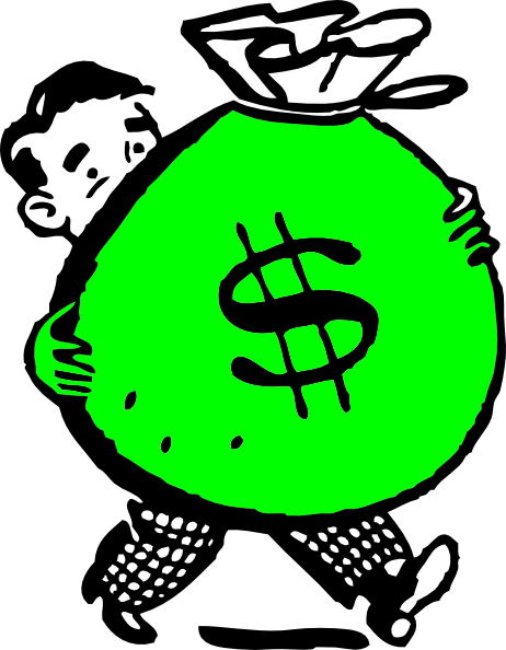 Clipart money bags free