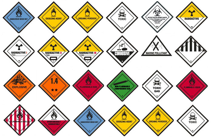 Hazardous Labels Clipart
