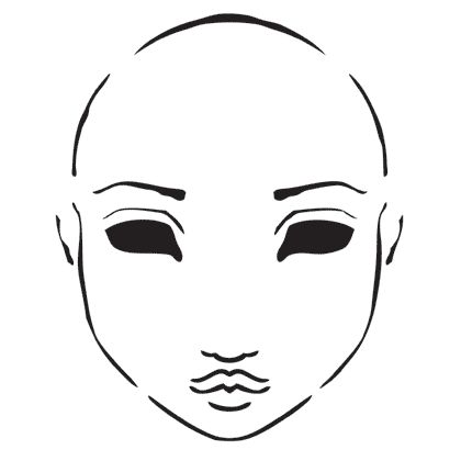 Face Stencils | Stenciling, Art ...