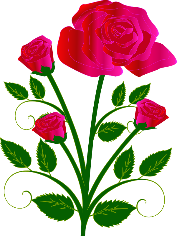 Single Red Rose Clip Art – Clipart Free Download