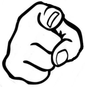 Hand pointing at you clipart