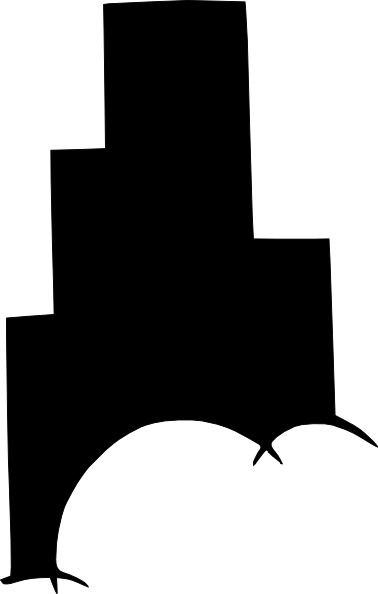 High Rise Building Silhouette clip art Free vector in Open office ...