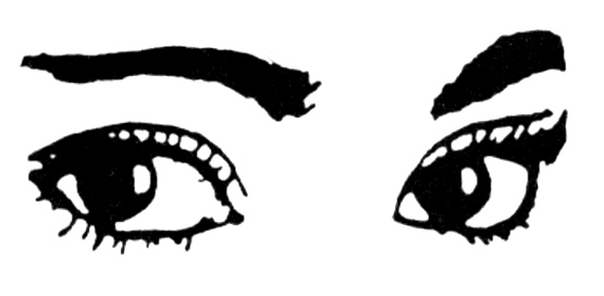 Two Eyes Clipart Black And White