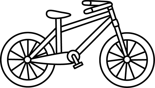 Bike Clipart Black And White - Free Clipart Images