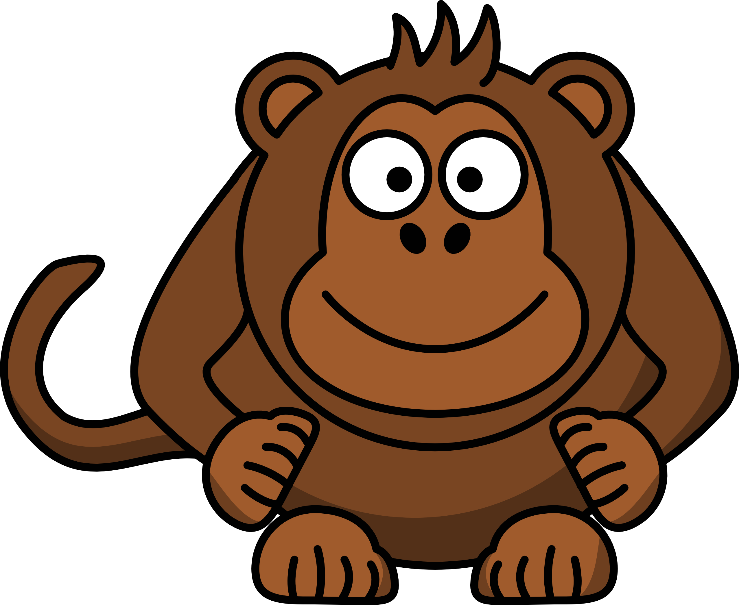 Monkey Cartoon Drawings
