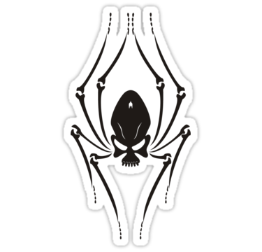 Skull spider" Stickers by queensoft | Redbubble