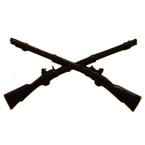 Infantry crossed rifles clipart