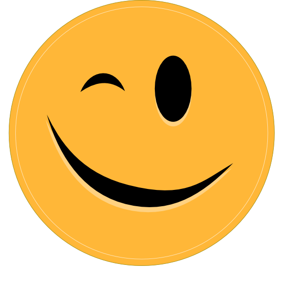 Clip Art Big Smile And Wink Clipart