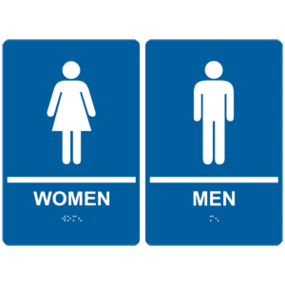 Men Women Bathroom Sign Clipart - Free to use Clip Art Resource