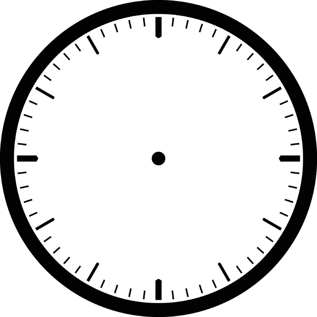 Blank clock face clipart