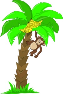 Clipart banana tree