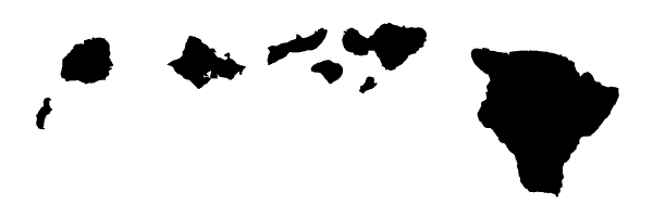 Hawaiian islands clip art