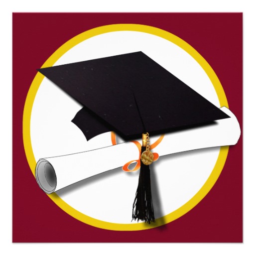 Red Graduation Cap And Diploma - ClipArt Best