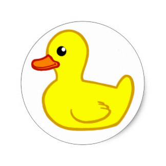 Cartoon Duck Stickers | Zazzle