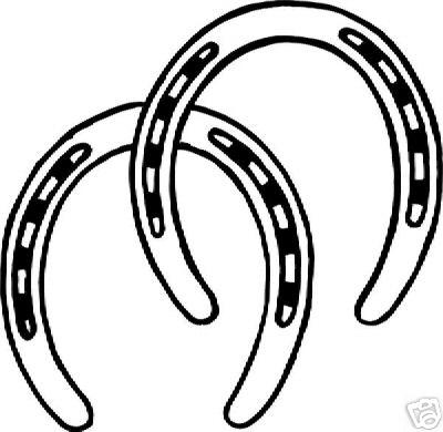Horse shoe clipart image horseshoe coloring page - dbclipart.com