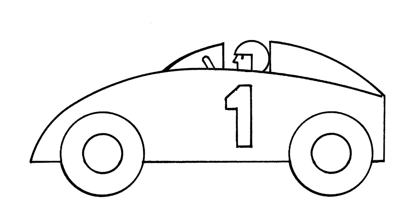 Car outline clipart