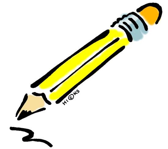 Handwriting pencil clipart