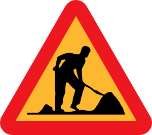 Road Work Signs Clipart