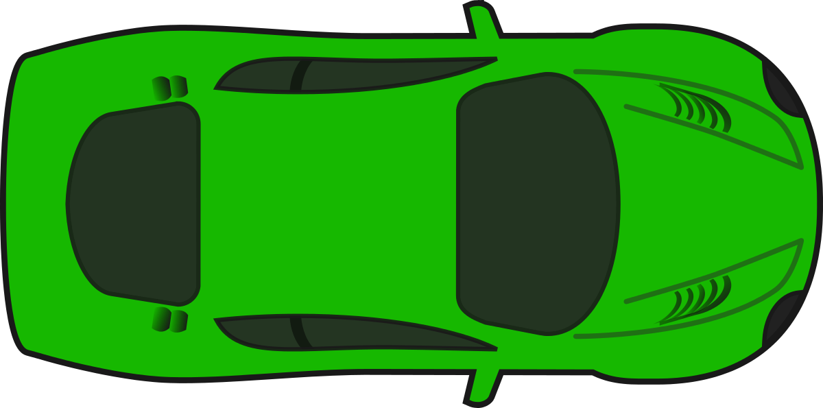 Race car top down clipart