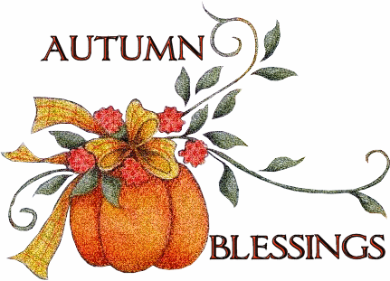 Fall Blessings Clipart