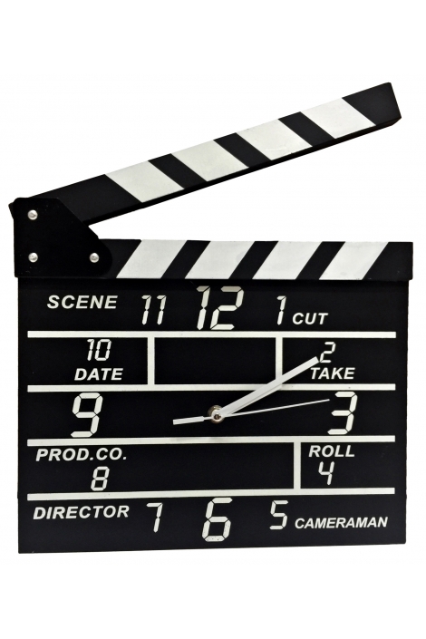 Movie Set Director Designed Clapboard Wall Clocks Wood Notepads Gifts