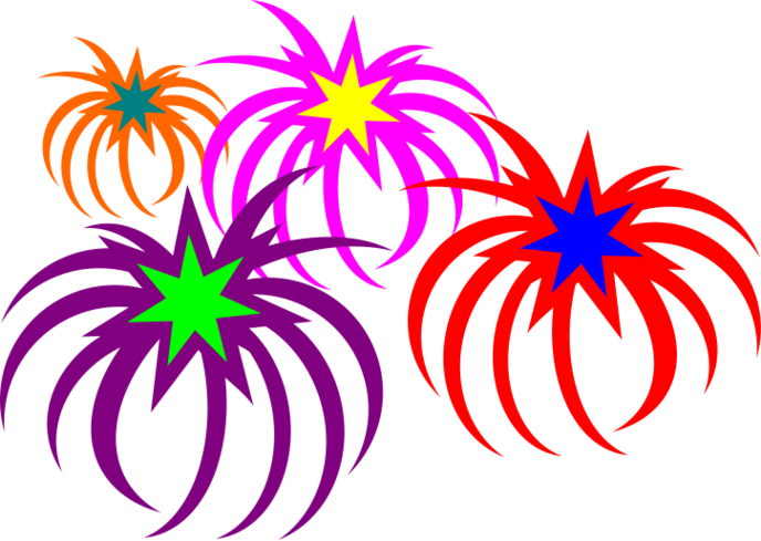 Cartoon Fireworks Clipart - Free to use Clip Art Resource